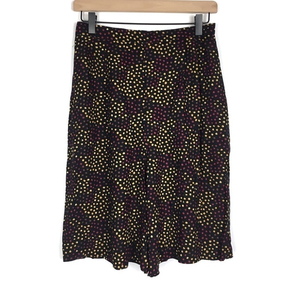 VINTAGE Mom Shorts Ultra High Waist Black Dots Retro 80s 90s Chic Black Size 9 - Picture 2 of 8